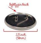 Custom Pinback Button Pins Any Photo Any Design Personalized 2.25 inch - 58mm