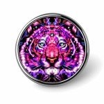 CASNUDOS Custom Pins Bulk Personalized Design Your Own Photo Logo Text Pins Buttons Aluminum Alloy Material Lapel Pin Suitable for Shirt Jacket Business Wedding (Round)