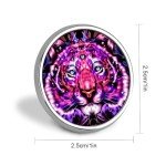 CASNUDOS Custom Pins Bulk Personalized Design Your Own Photo Logo Text Pins Buttons Aluminum Alloy Material Lapel Pin Suitable for Shirt Jacket Business Wedding (Round)