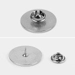 CASNUDOS Custom Pins Bulk Personalized Design Your Own Photo Logo Text Pins Buttons Aluminum Alloy Material Lapel Pin Suitable for Shirt Jacket Business Wedding (Round)