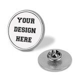 Keylfo Custom Pins Buttons 1/5/50 Bulk Design Your Picture Text Personalized Hat Pins Lapel Pins for Men Women Wedding Party (Round)