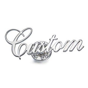 Personalized Custom Name Brooch Pin Customized Collar Jewelry Steamer needle 3 Colors Brooches for Women