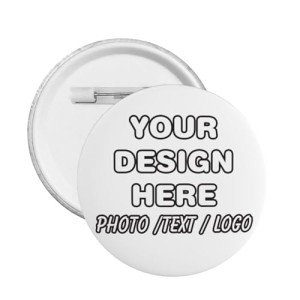 Generic Personalized Pins 1-1000 Pcs Custom Button Pins Custom Buttons, Design Your Own Pins Personalized Pins Button L, Black