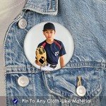 Big Dot of Happiness Custom Picture - Custom Picture Pinback Buttons - Custom Face Pinback Buttons - 3 inch Pinback Photo Buttons - Set of 8