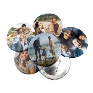 Big button with photo, Large Photo Pinback Buttons, Design Your Own picture 3.5 inch Button Pin