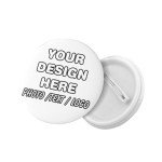 Generic Personalized Pins 1-1000 Pcs Custom Button Pins Custom Buttons, Design Your Own Pins Personalized Pins Button L, Black