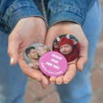 Custom Pins, Custom Button, Personalized Metal Badges with Photo/Text/Logo, Button Pins for Backpacks, Weddings, Parties, Conferences, Ties, Hats, Bags, Personalized Pins for Corporate Events, Gifts