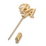 Personalized Name Brooch Pins for Women Men Suit Hats Lapel Pins for Men Women with Monogram Initial Letters Custom Birthday Wedding Brooch Pins Christmas Gifts for Boyfriend Girlfriend