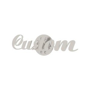 Personalized Custom Name Brooch Pin Customized Collar Jewelry Steamer Needle 3 Colors With Nameplate Brooches for Women(Silver)