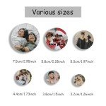 Custom Pins, Custom Button, Personalized Metal Badges with Photo/Text/Logo, Button Pins for Backpacks, Weddings, Parties, Conferences, Ties, Hats, Bags, Personalized Pins for Corporate Events, Gifts