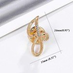 Initial Letter Brooch Pin Small Lapel Pin Tie Tack Name Personalized Gifts for Women Men Gold A