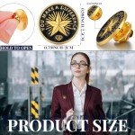 Ceenna 50 Pcs Employee of The Month Lapel Pin Employee Star Recognition Pins Employee Enamel Pins Gold Plated Enamel Employee Pin Performance Reward Pin (Make A Difference)