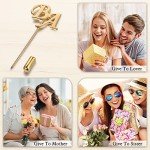 Personalized Name Brooch Pins for Women Men Suit Hats Lapel Pins for Men Women with Monogram Initial Letters Custom Birthday Wedding Brooch Pins Christmas Gifts for Boyfriend Girlfriend
