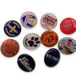 Custom 1" Round Photo Button Lapel Pins – Design Your Own with Logo or Photo – Set of 10 Metal Pins by StockPins – Made in USA