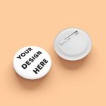Generic Bulk Custom Pins Buttons Custom Pins，Custom Buttons Design Your Own Personalized Pins Button Badges M, Black