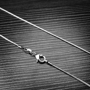 925 Silver Chain Baby's Breath Snake Square Women Jewelry Necklace 16-24"