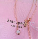 Kate Spade Signature Spade Mini Pendant in Blush  Rose Gold-Plated