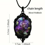 Vintage Purple Rose Necklace Gothic Pendant Fashion Jewelry Women Men Gift New