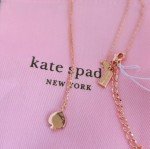 Kate Spade Signature Spade Mini Pendant in Blush  Rose Gold-Plated