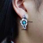 Fashion 925 Silver Dangle Drop Earrings Hook Women Turquoise Jewelry Ear Gifts