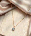 Women's Necklace Drop Pendant Chain Gold Plated Cubic ZIrconia Fashion Jewelry