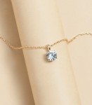 Women's Necklace Drop Pendant Chain Gold Plated Cubic ZIrconia Fashion Jewelry