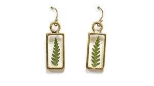 Fern Leaf Earrings with 14k Gold Filled Wire