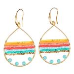 Colorful Boho Teardrop Earrings for Women