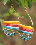 Colorful Boho Teardrop Earrings for Women