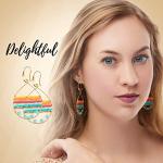 Colorful Boho Teardrop Earrings for Women