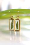 Fern Leaf Earrings with 14k Gold Filled Wire