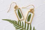 Fern Leaf Earrings with 14k Gold Filled Wire