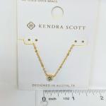 Kendra Scott Mady Gold Necklace with White Stones