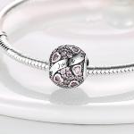 925 Sterling Silver Birthstone Charm Bead for Bracelets