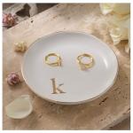 Personalized Ceramic Ring Dish Tray for Her