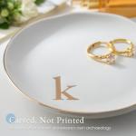 Personalized Ceramic Ring Dish Tray for Her