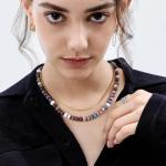 Colorful Gemstone Beaded Choker Necklace for Women