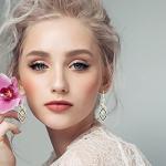 Sterling Silver Dangle Earrings with Gold Accents