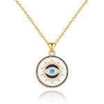 Gold Evil Eye Protection Necklace for Women