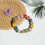 Colorful Ceramic Beads Stretch Bracelet for Women