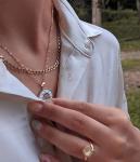 Gold Evil Eye Protection Necklace for Women