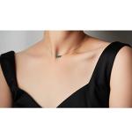 Dainty Turquoise Crystal Silver Choker Necklace