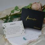 Dainty Turquoise Crystal Silver Choker Necklace