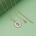 Gold Evil Eye Protection Necklace for Women