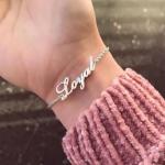 Personalized Name Bracelet in Gold and Silver
