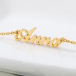 Personalized Name Bracelet in Gold and Silver