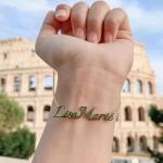 Personalized Name Bracelet in Gold and Silver