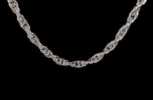 Handmade 999 Silver Rope Chain Necklace for Men