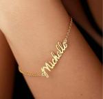Custom Name Bracelet in Stainless Steel for Women