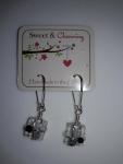 Charming Custom Handmade Bead Cube Earrings